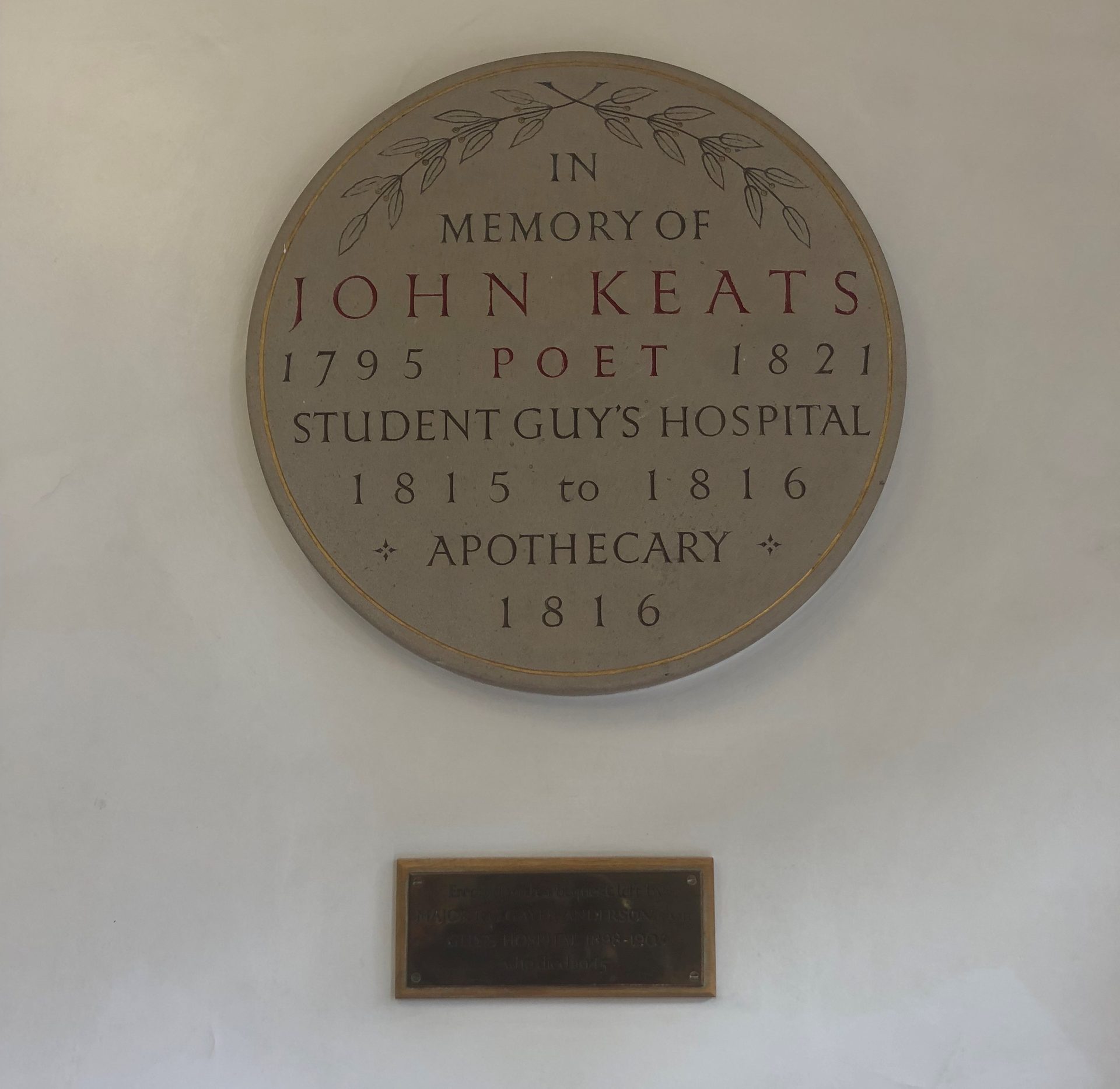 John_Keats_Memorial_Plaque_Guy%27s_Hospital_London.JPG